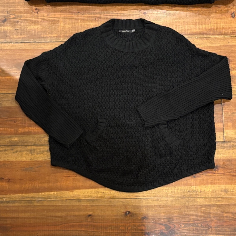 Doe & Rae Black Textured Knit Sweater - Picture 5 of 5